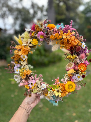 Everlasting 25 cm Wreath making kit - Wildflower