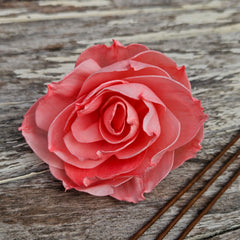 Handmade Flowers - Sola Flower SOFT Peachy Pink Rose - 9cm