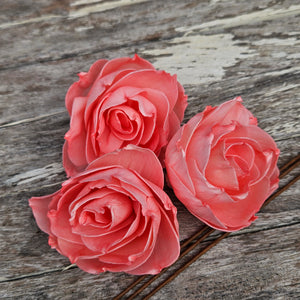 Handmade Flowers - Sola Flower SOFT Peachy Pink Rose - 9cm