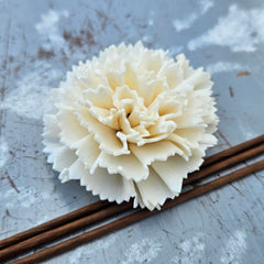 Handmade Flowers - Sola Flower Small White Carnation - 4cm