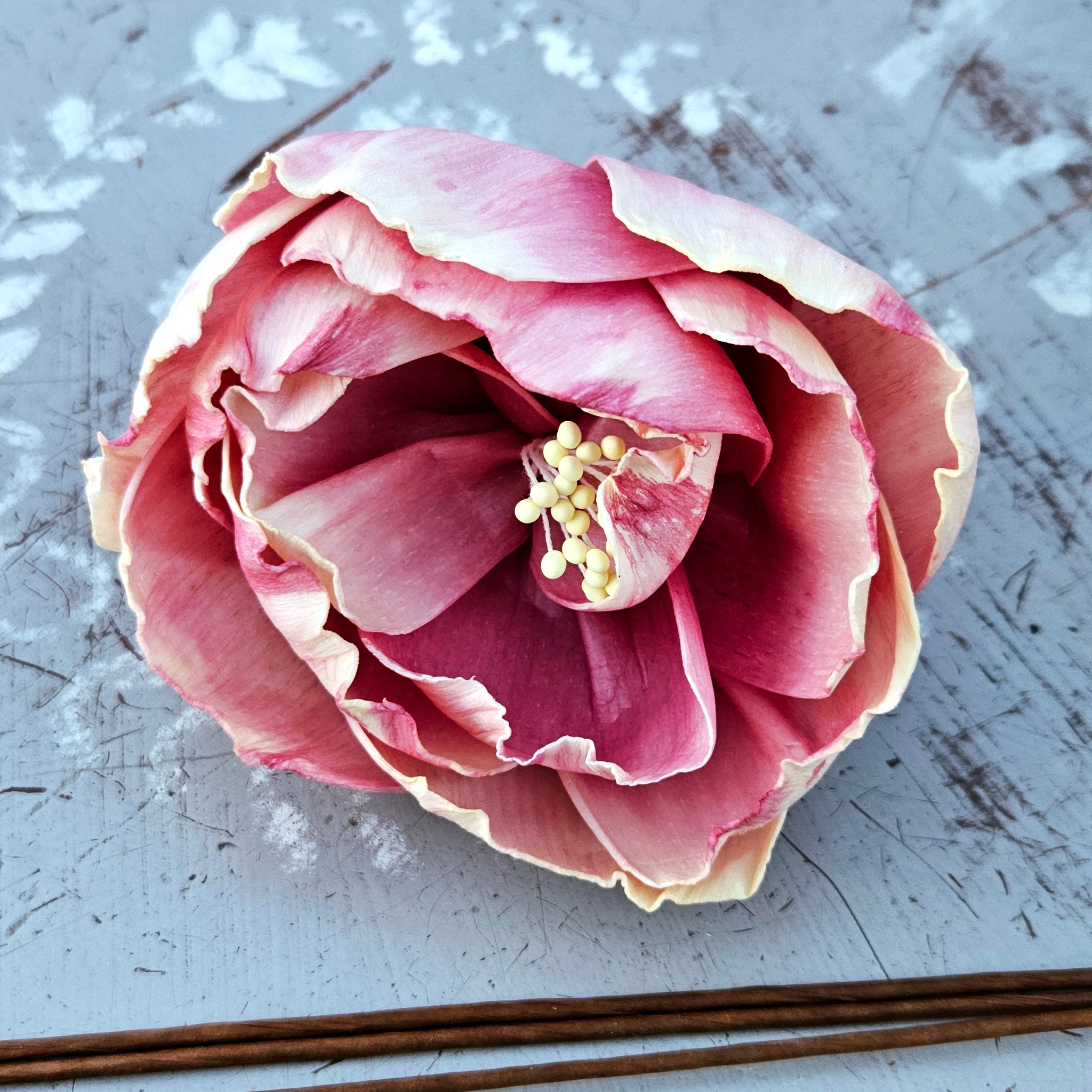 Handmade Flowers - Sola Flower Soft Violet Pink Peony - 10cm