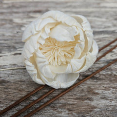 Handmade Flowers - Sola Flower White D - 5cm