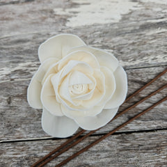 Handmade Flowers - Sola Flower White Rose A - 8cm