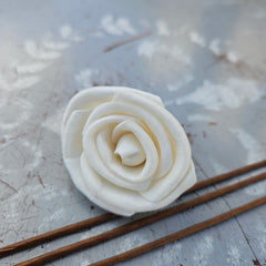 Handmade Flowers - Sola Flower White Rose E - 4-5cm