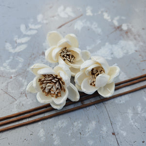 Handmade Flowers - Sola Flower White G - 4cm